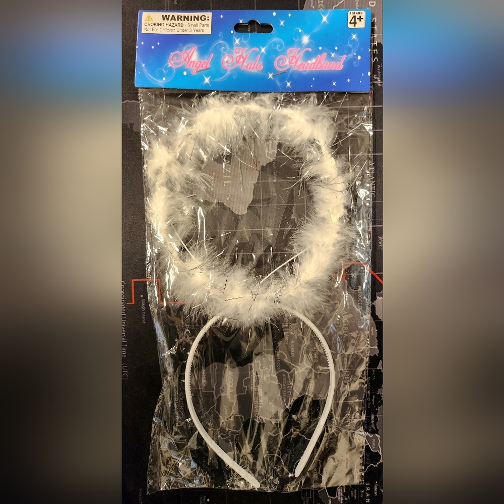 Angel Halo Headband White Ages 4+ NEW